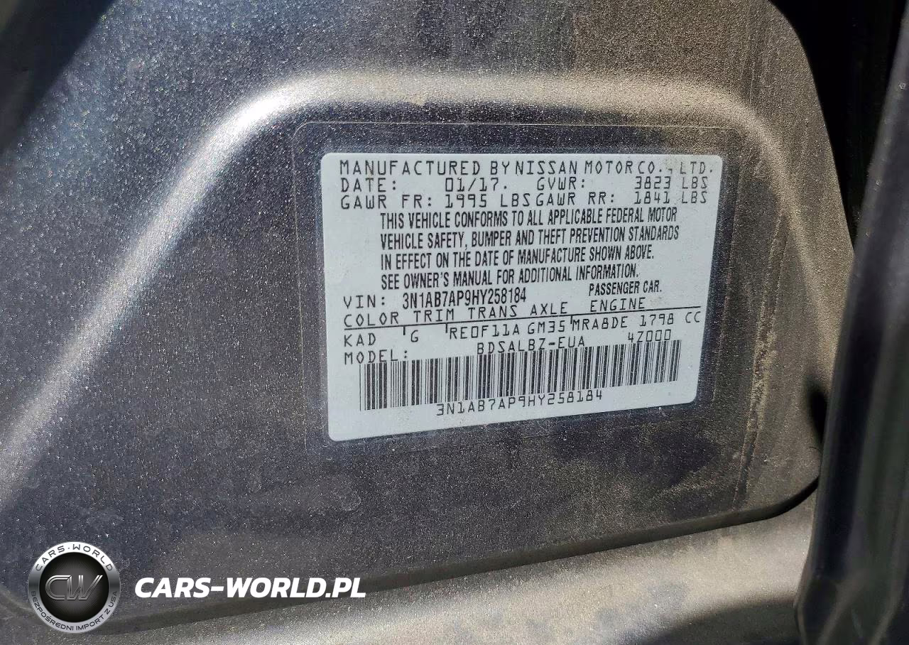 2017 Nissan Sentra S VIN:3N1AB7AP9HY258184 - 12
