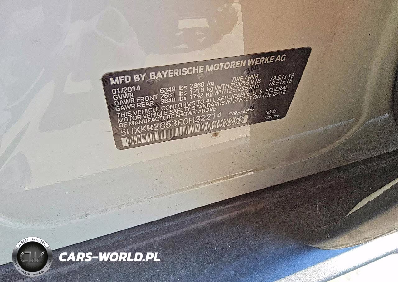 2014 BMW X5 Sdrive35I VIN:5UXKR2C53E0H32214 - 13