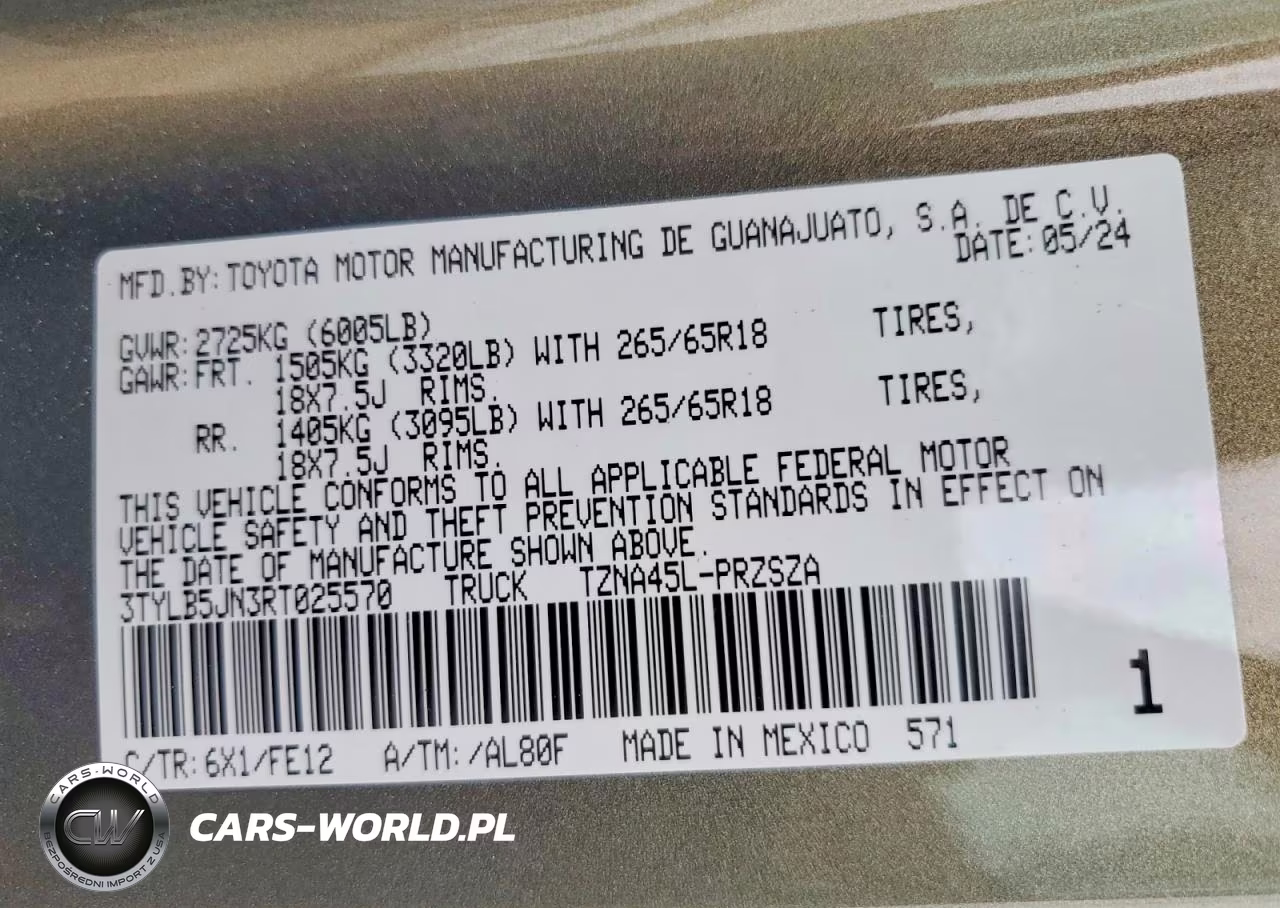 2024 Toyota Tacoma Trd Sport VIN:3TYLB5JN3RT025570 - 12
