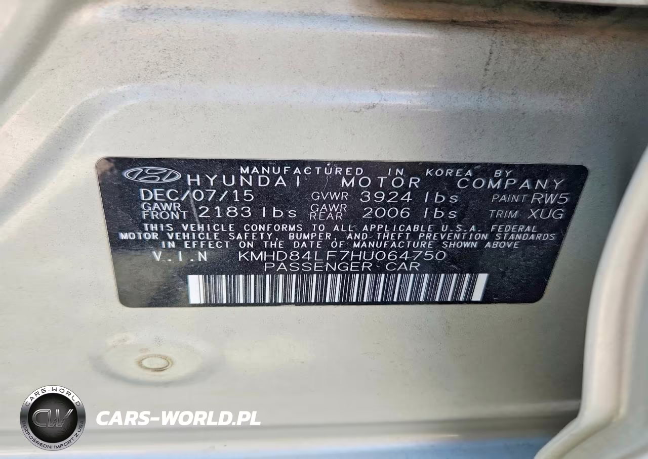 2017 Hyundai Elantra Se VIN:KMHD84LF7HU064750 - 12