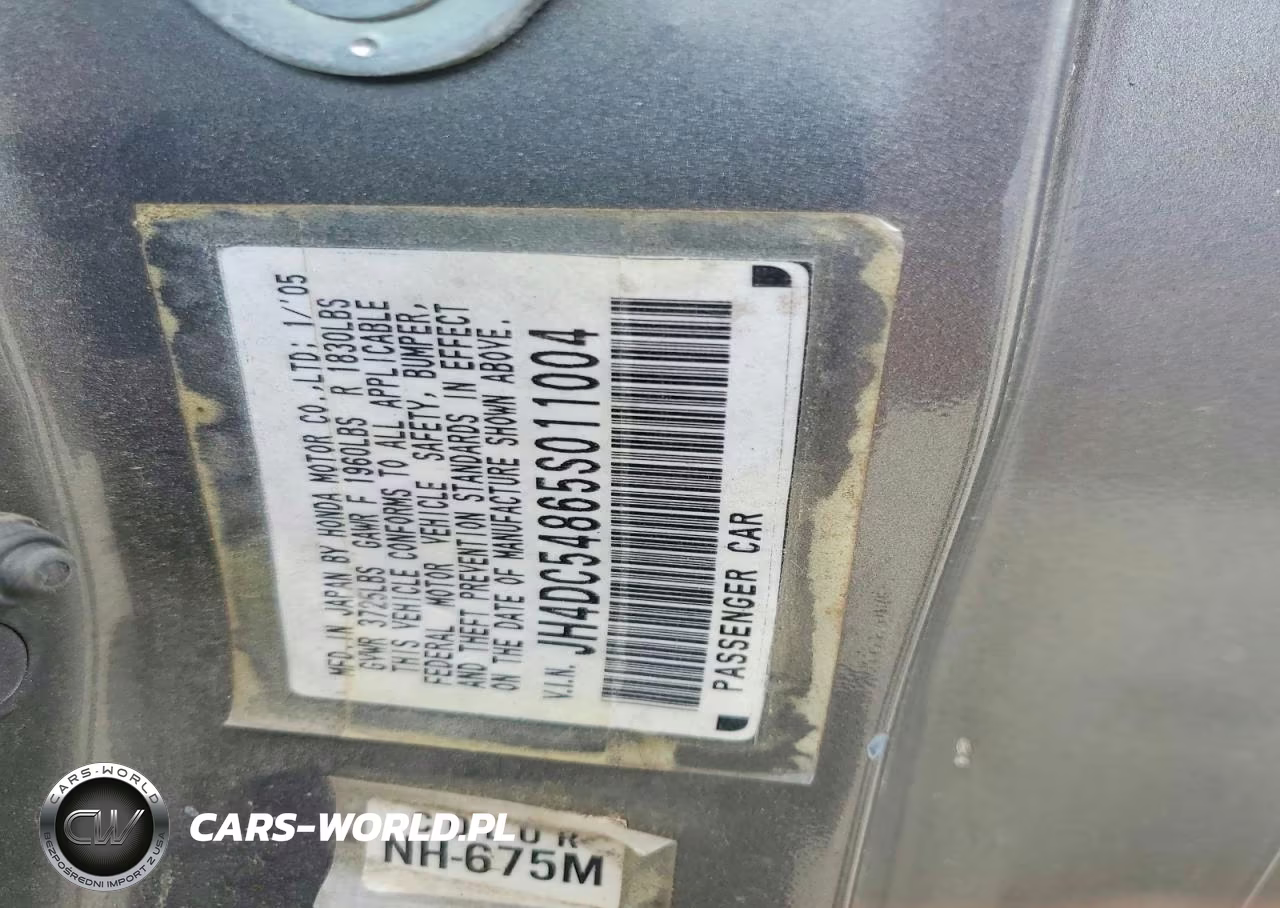 2005 Acura Rsx VIN:JH4DC54865S011004 - 12
