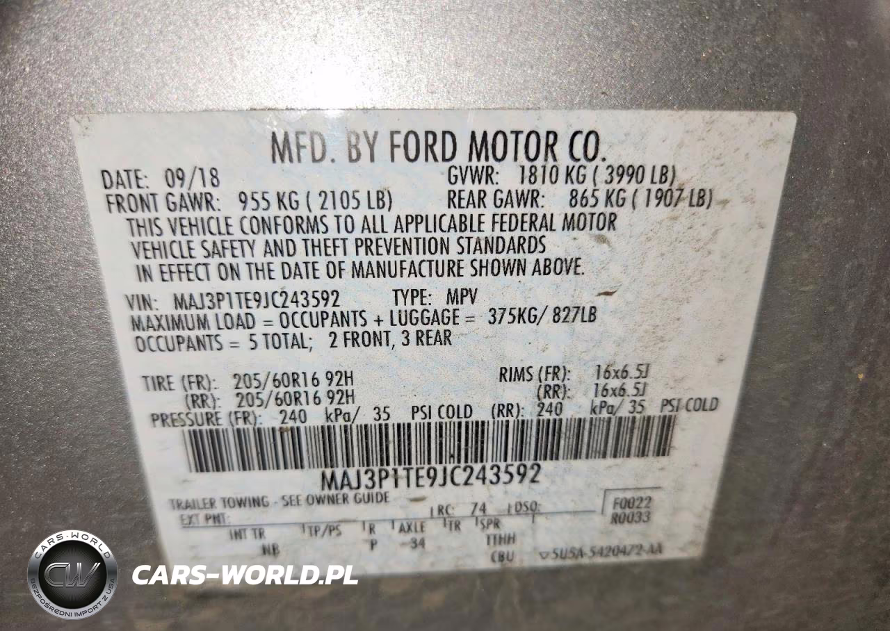 2018 Ford Ecosport Se VIN:MAJ3P1TE9JC243592 - 13