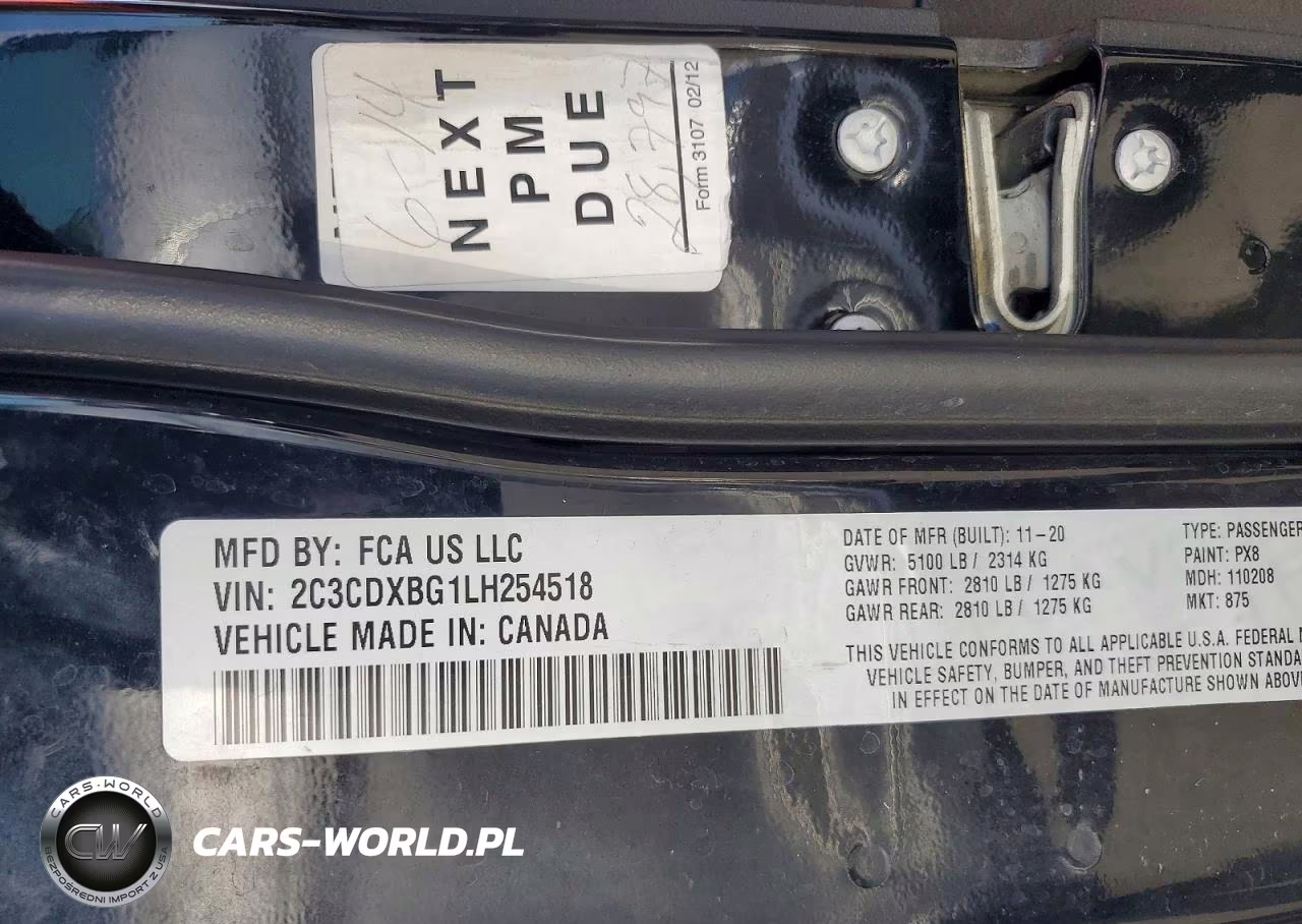 2020 Dodge Charger Sxt VIN:2C3CDXBG1LH254518 - 12