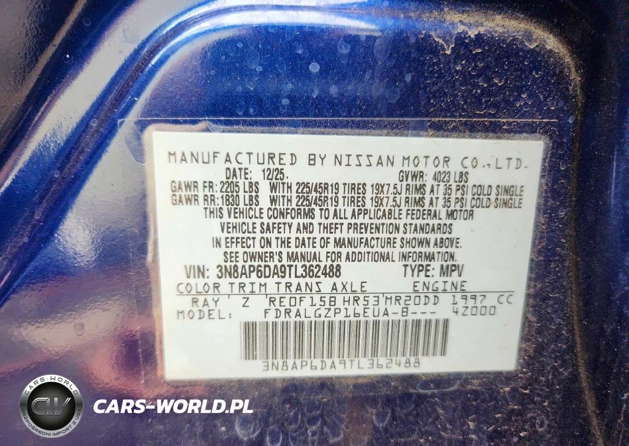 2026 Nissan Kicks Sr VIN:3N8AP6DA9TL362488 - 14