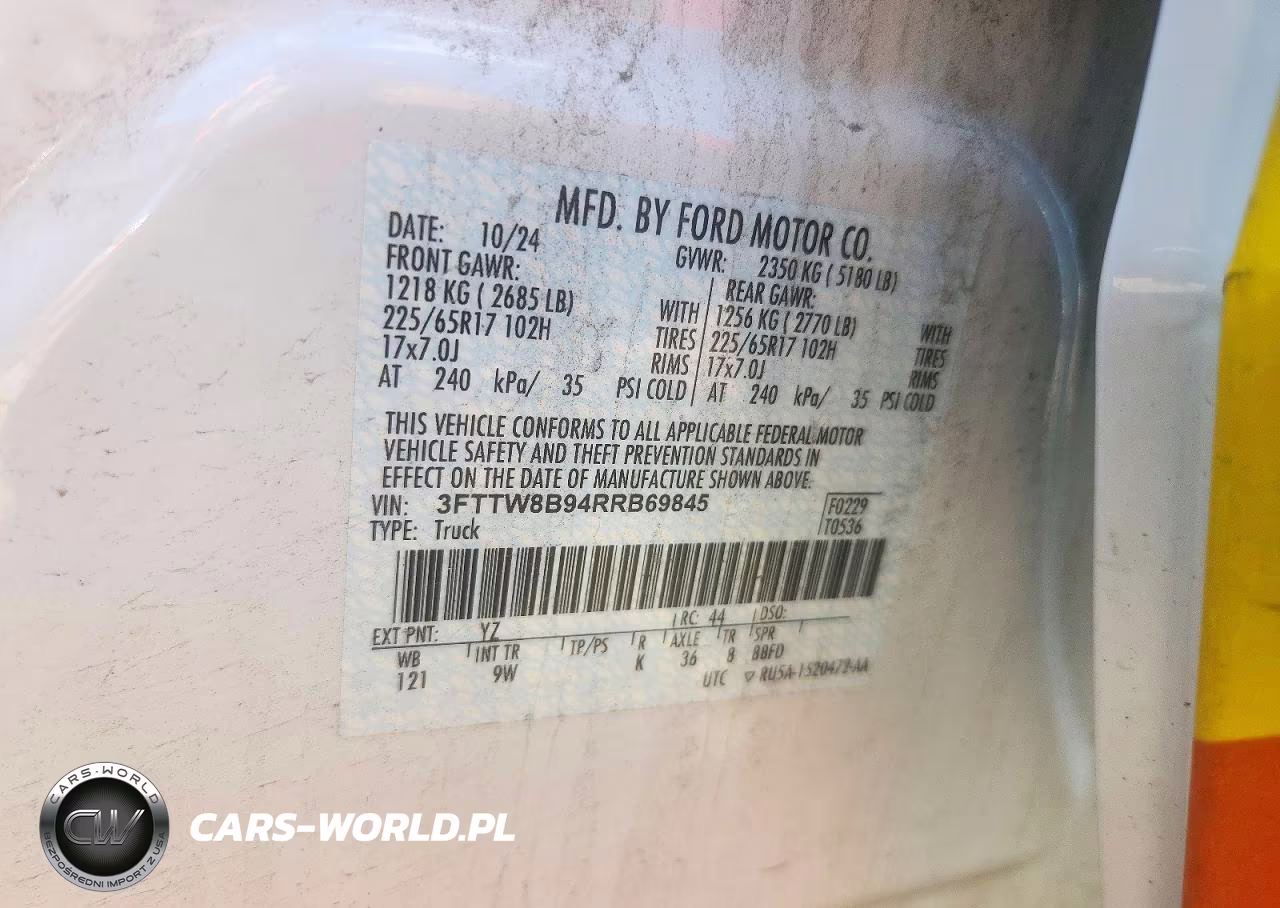 2024 Ford Maverick Xl VIN:3FTTW8B94RRB69845 - 13