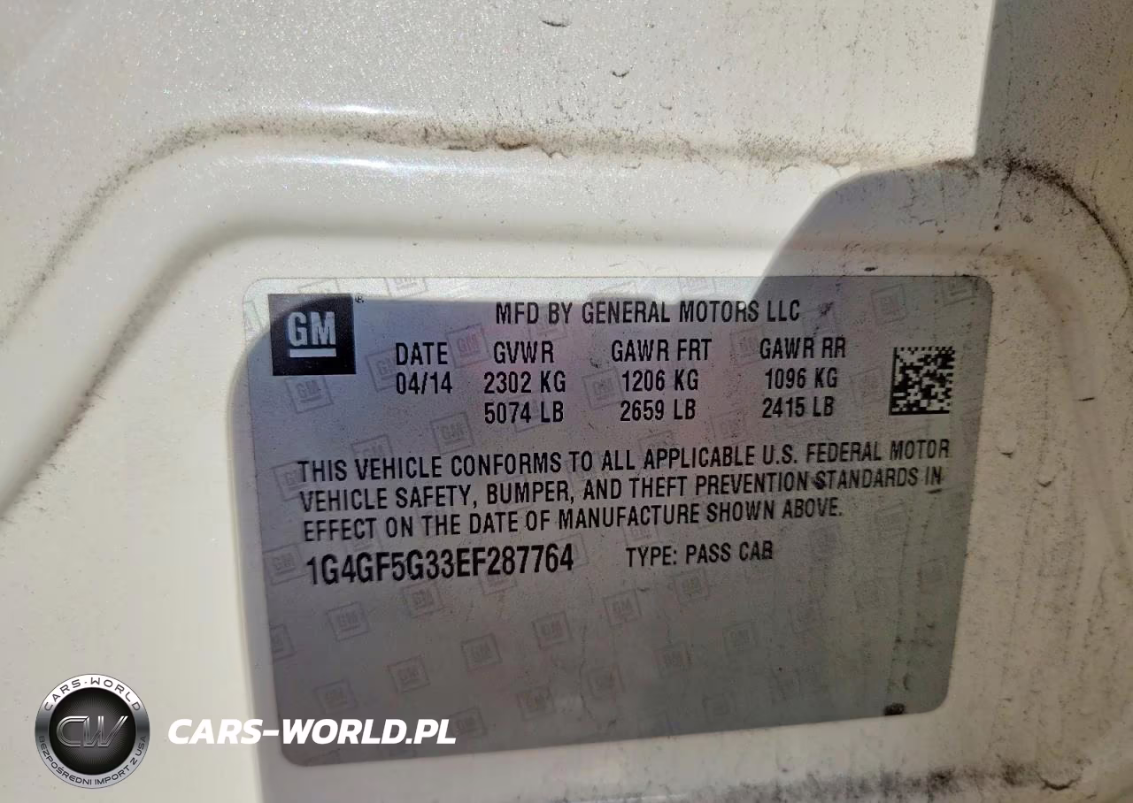 2014 Buick Lacrosse Touring VIN:1G4GF5G33EF287764 - 12