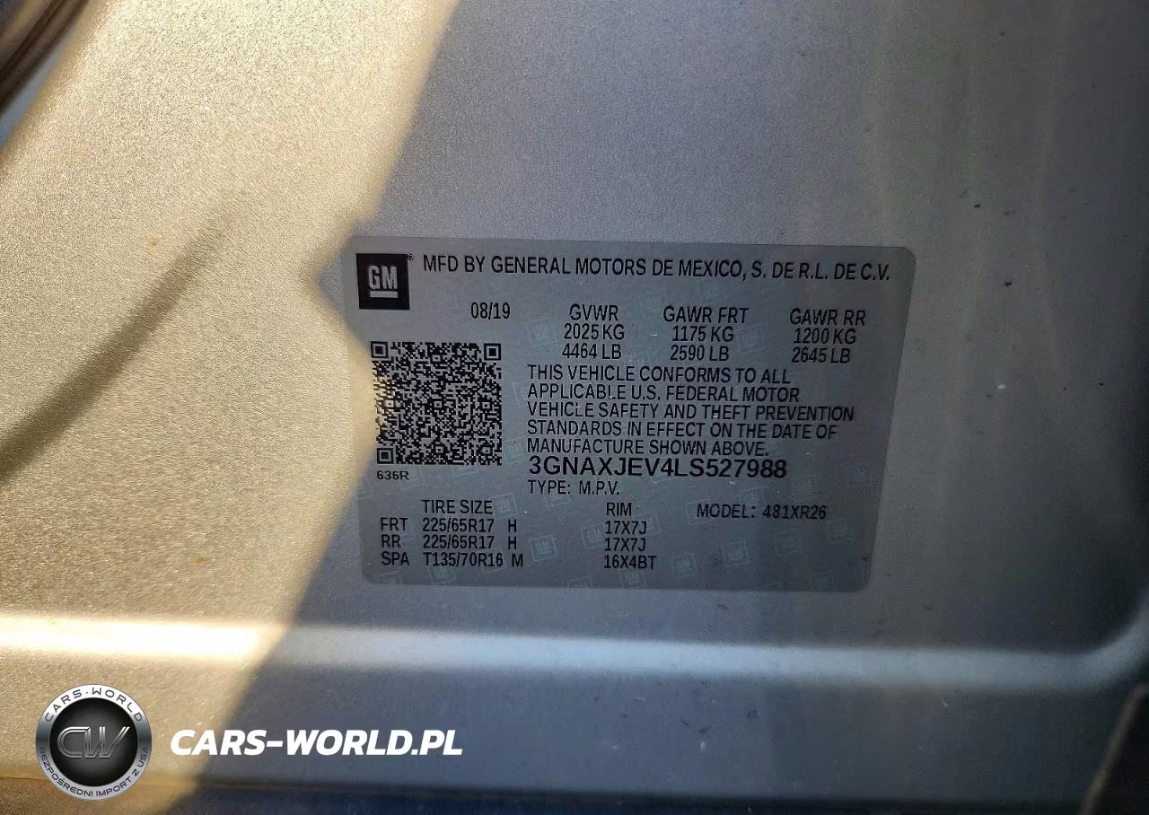 2020 Chevrolet Equinox Lt VIN:3GNAXJEV4LS527988 - 13