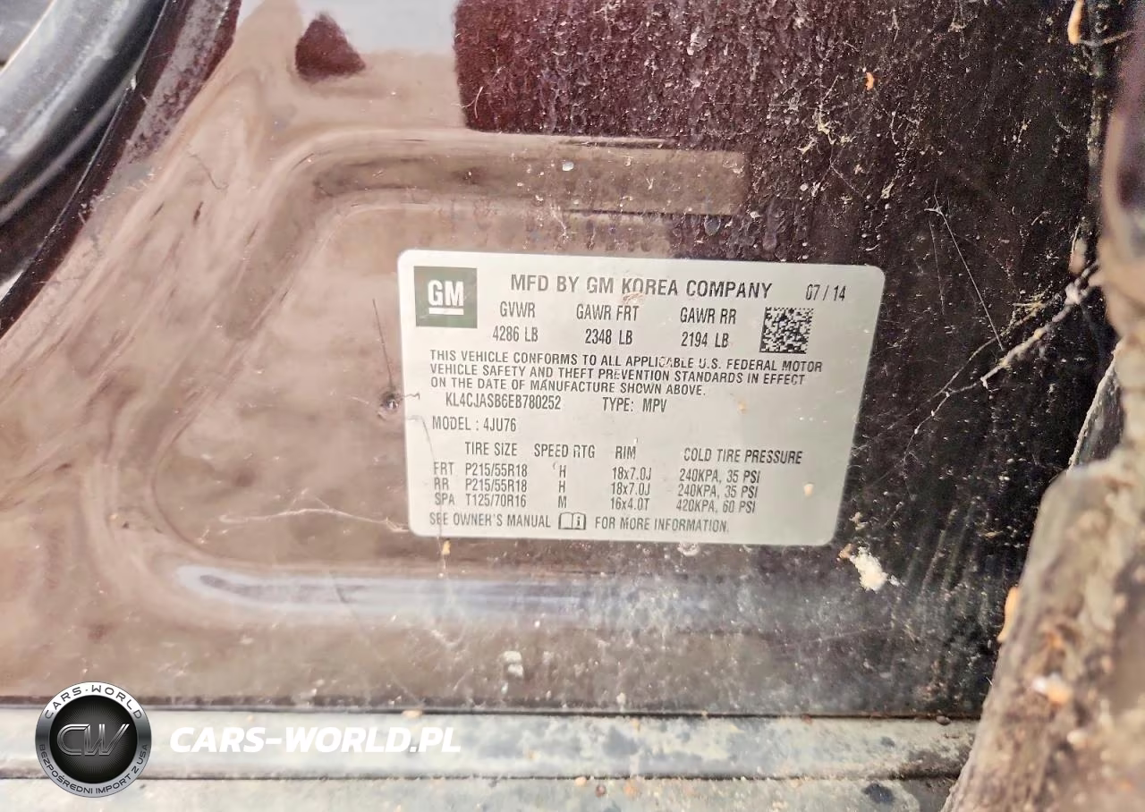 2014 Buick Encore VIN:KL4CJASB6EB780252 - 13