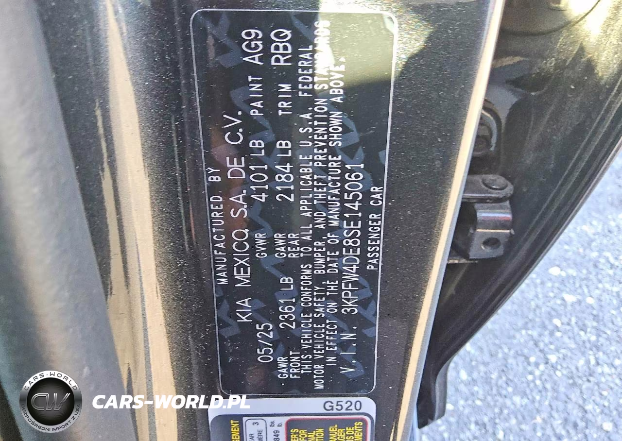 2025 Kia K4 Gt Line VIN:3KPFW4DE8SE145061 - 12