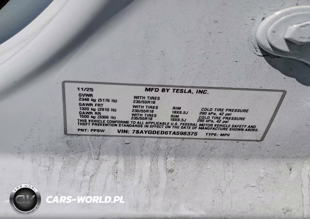 2026 Tesla Model Y VIN:7SAYGDED6TA598375 - 13