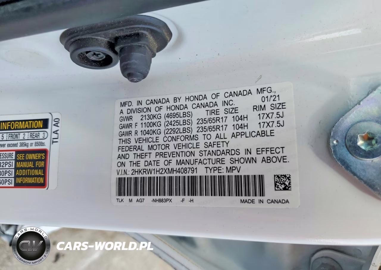 2021 Honda Cr-V Lx VIN:2HKRW1H2XMH408791 - 13