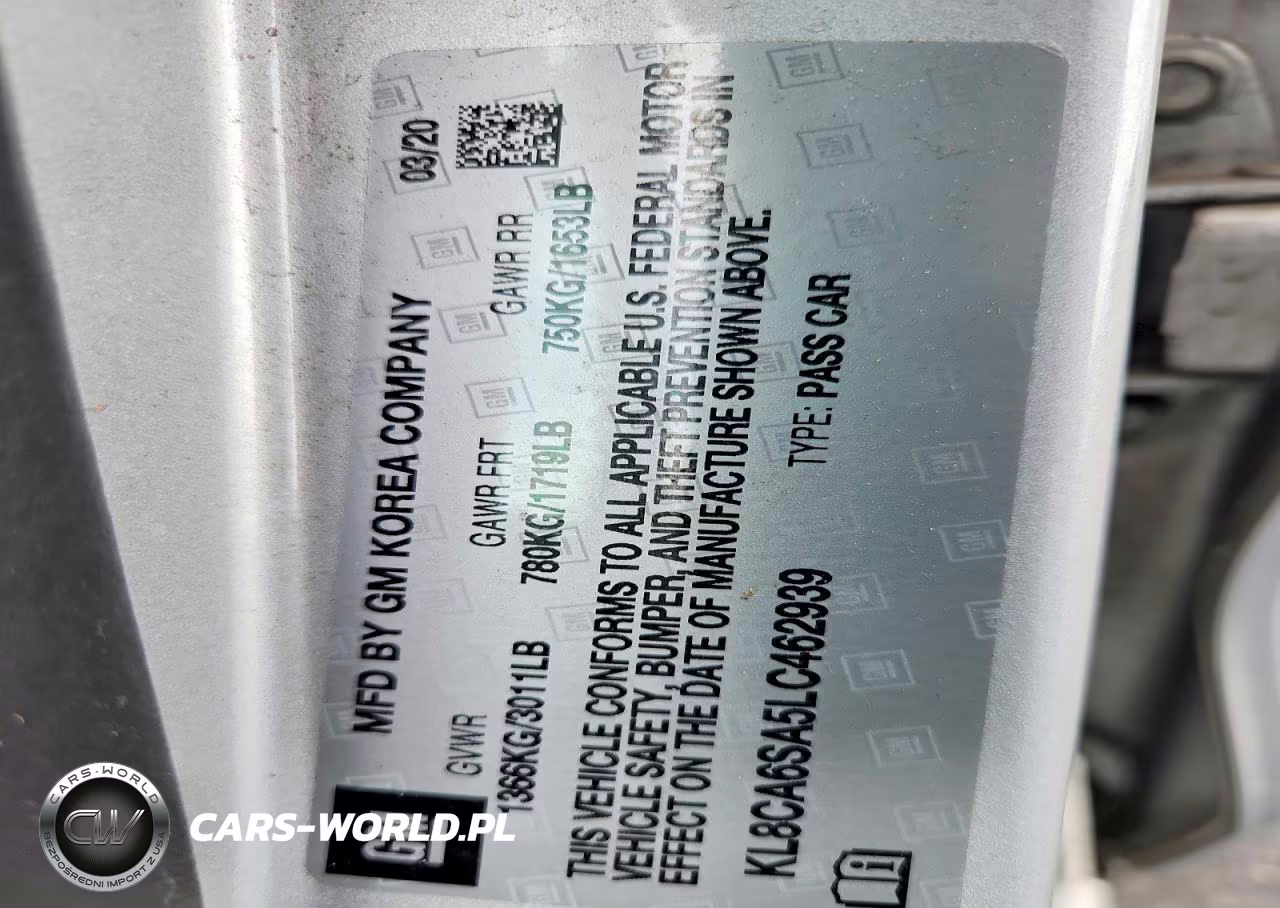 2020 Chevrolet Spark Ls VIN:KL8CA6SA5LC462939 - 12