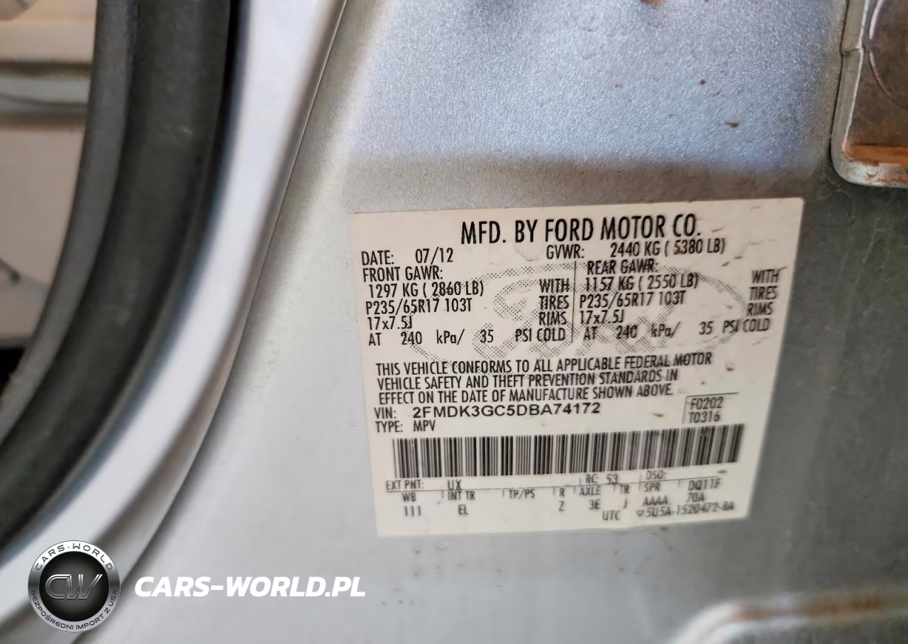 2013 Ford Edge Se VIN:2FMDK3GC5DBA74172 - 13