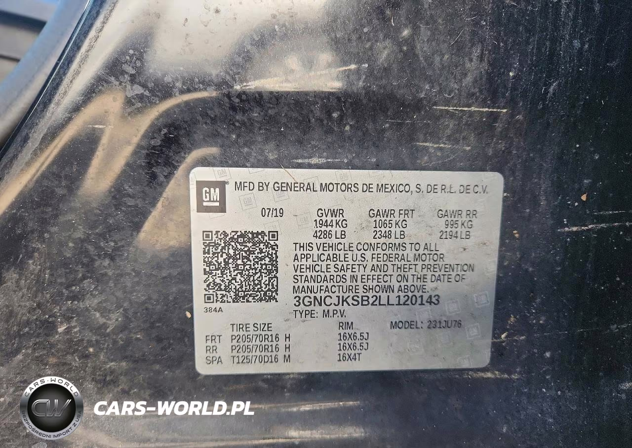 2020 Chevrolet Trax Ls VIN:3GNCJKSB2LL120143 - 13