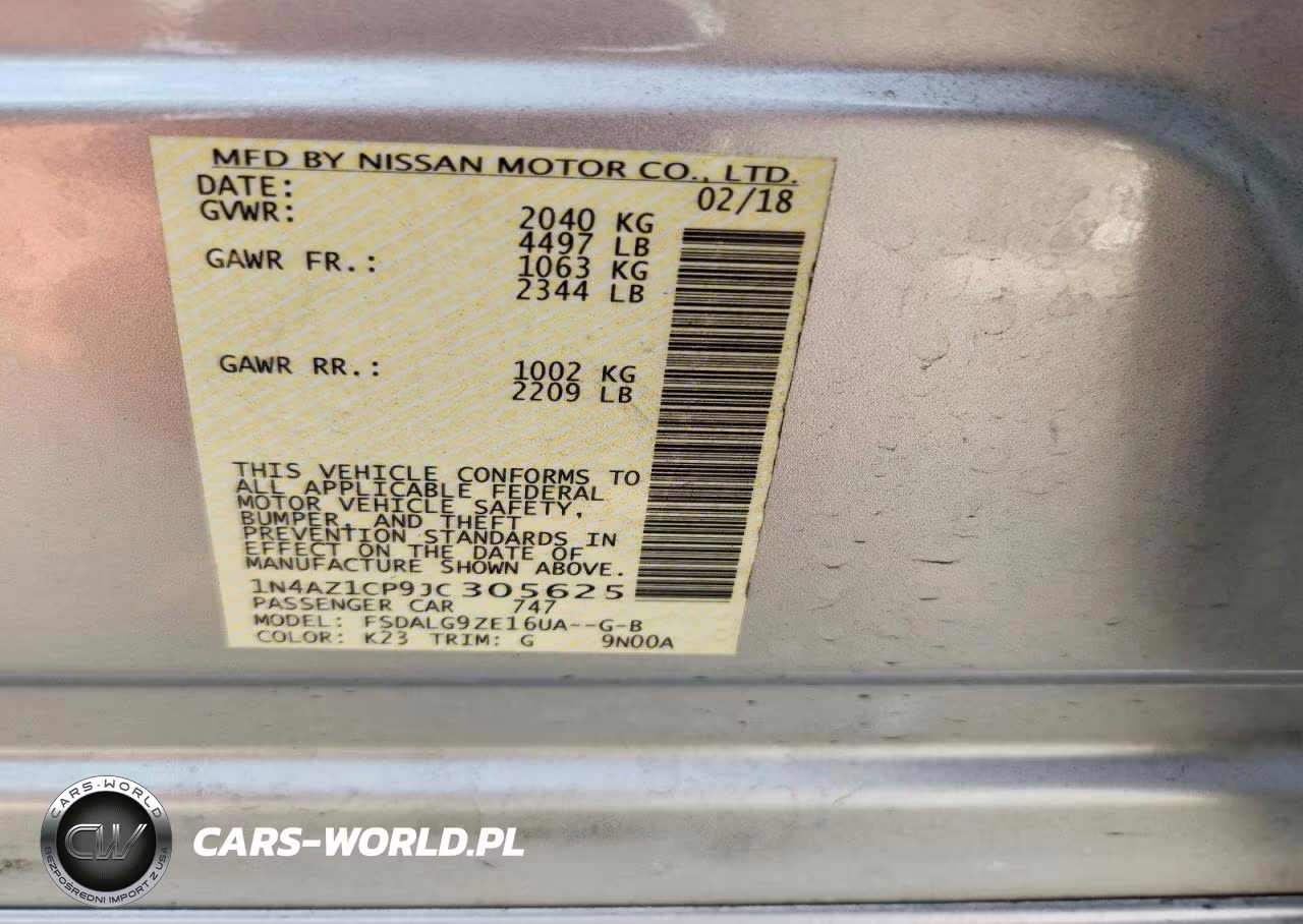 2018 Nissan Leaf Sl VIN:1N4AZ1CP9JC305625 - 12