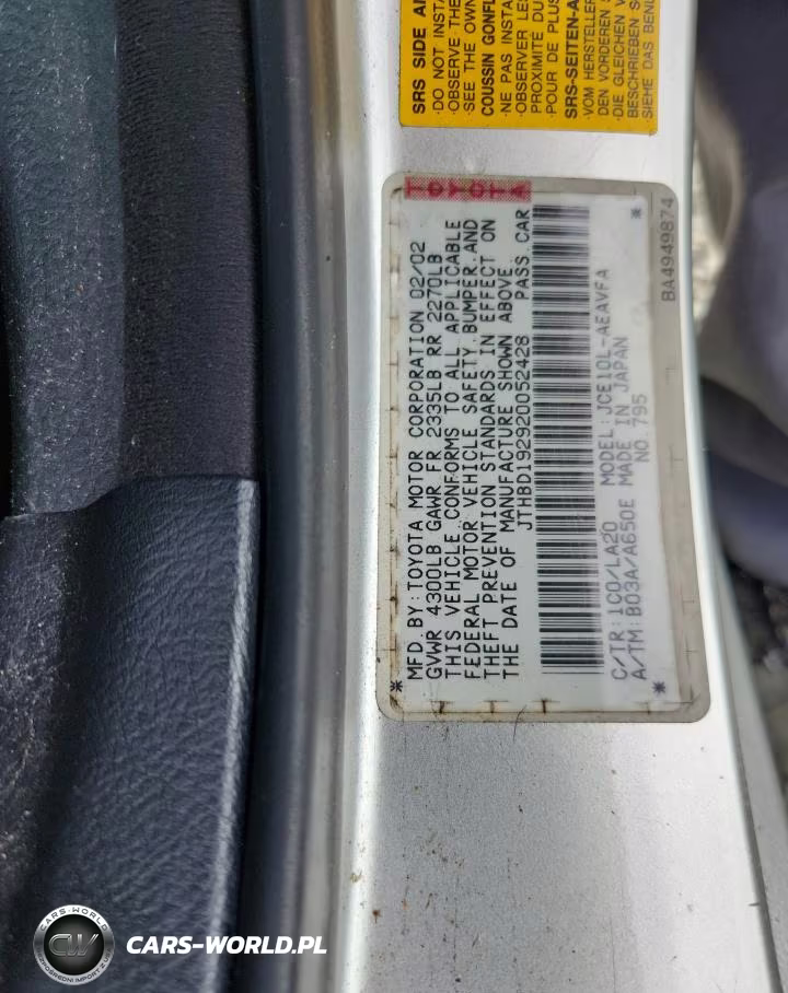 2002 Lexus Is 300 Base VIN:JTHBD192920052428 - 12