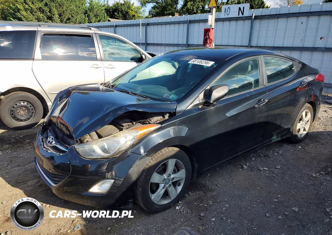 2012 Hyundai Elantra Gls VIN:5NPDH4AE9CH095810 - 1
