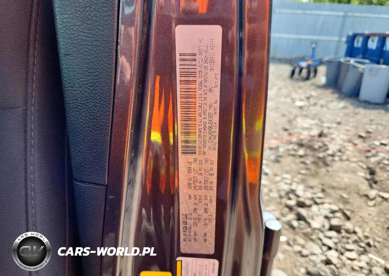 2019 Jeep Wrangler Unlimited Sport VIN:1C4HJXDN9KW541627 - 13