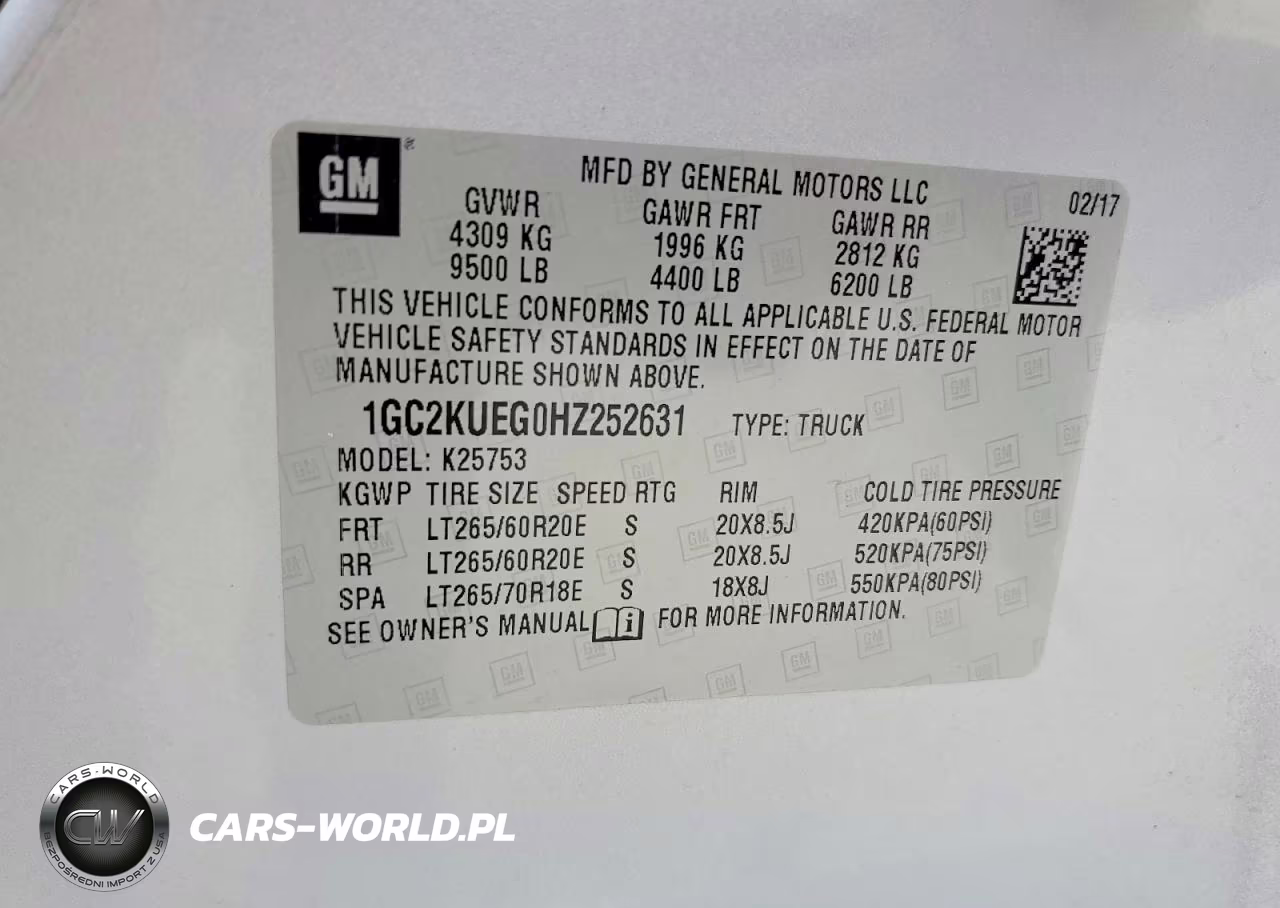 2017 Chevrolet Silverado K2500 Heavy Duty VIN:1GC2KUEG0HZ252631 - 12