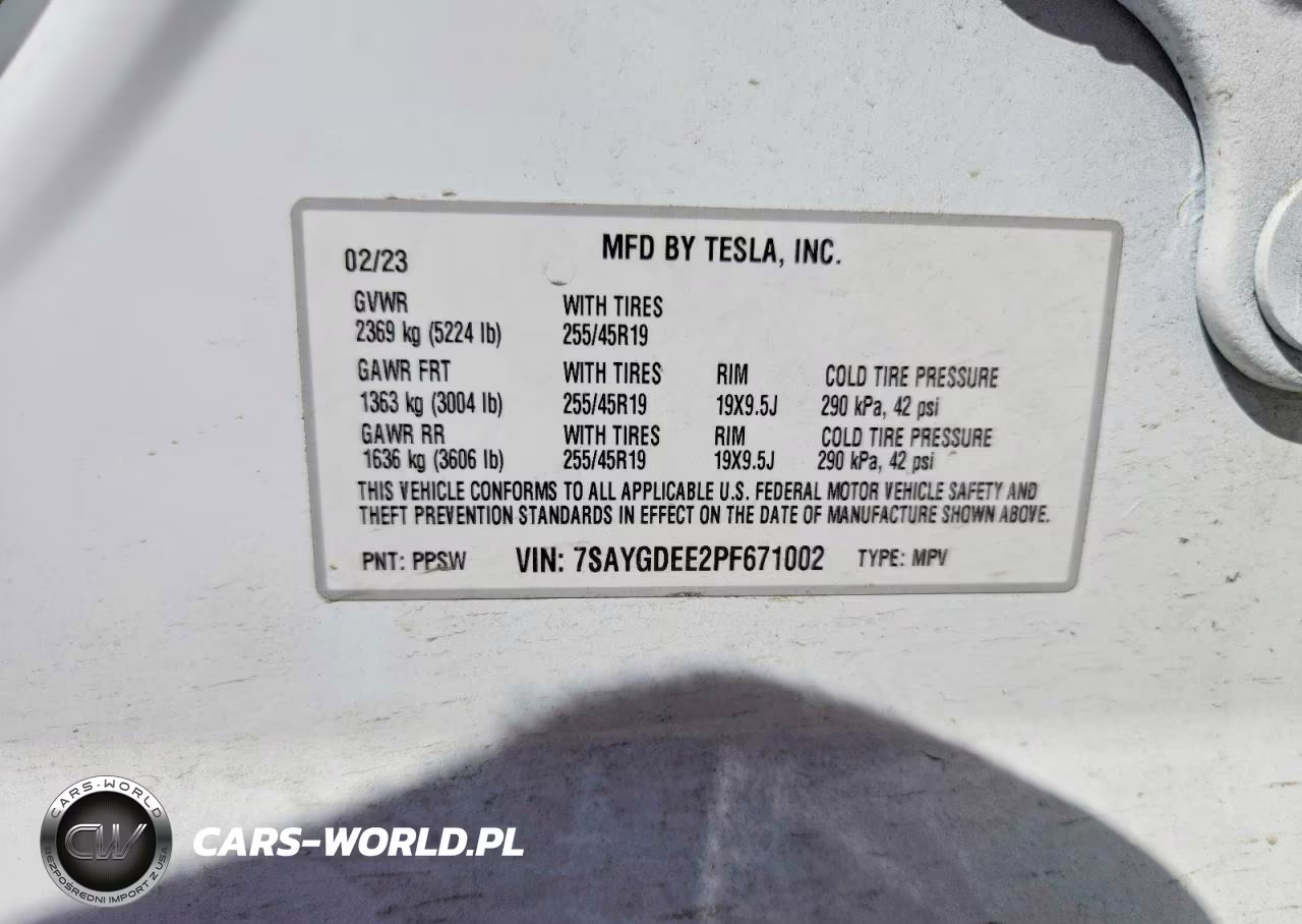 2023 Tesla Model Y VIN:7SAYGDEE2PF671002 - 12
