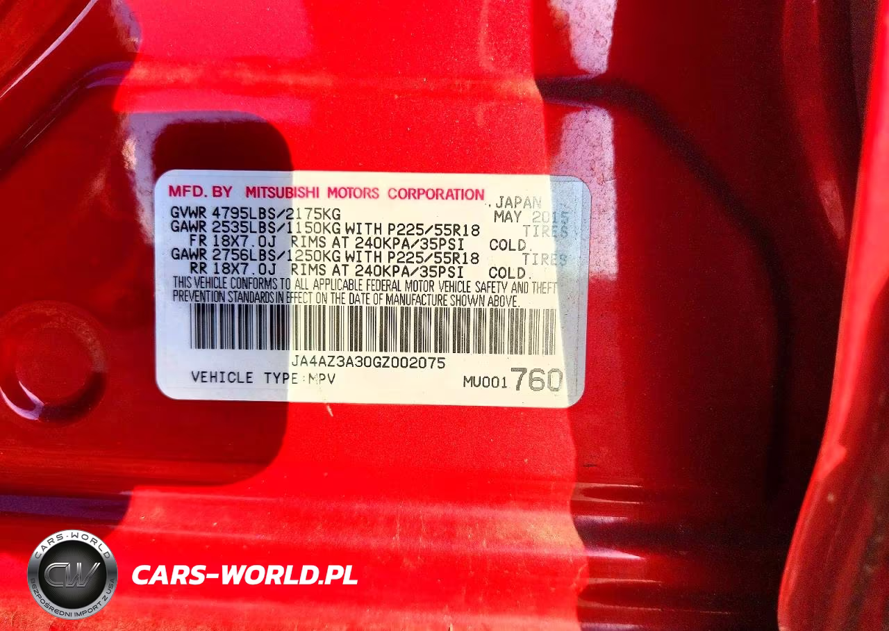 2016 Mitsubishi Outlander Se VIN:JA4AZ3A30GZ002075 - 13