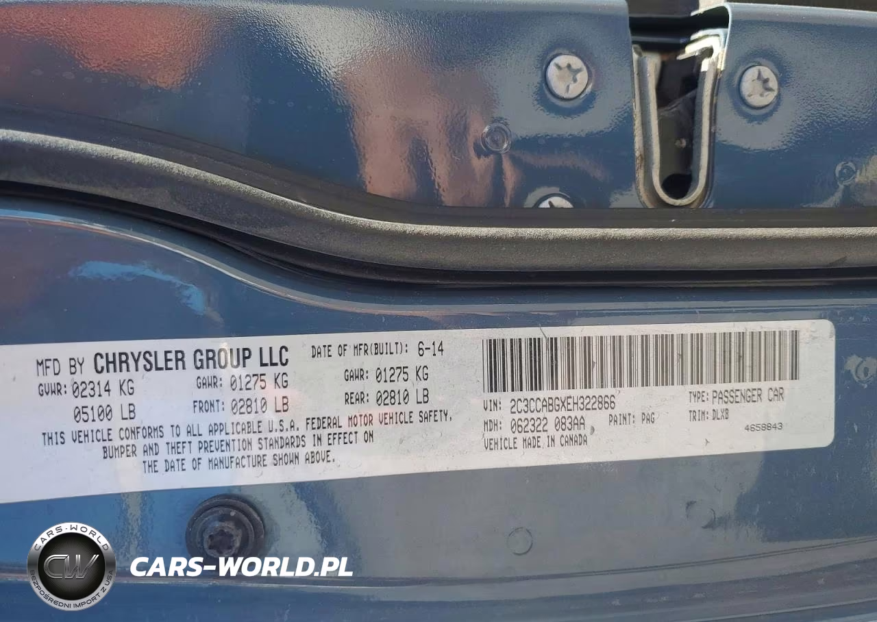 2014 Chrysler 300 S VIN:2C3CCABGXEH322866 - 12