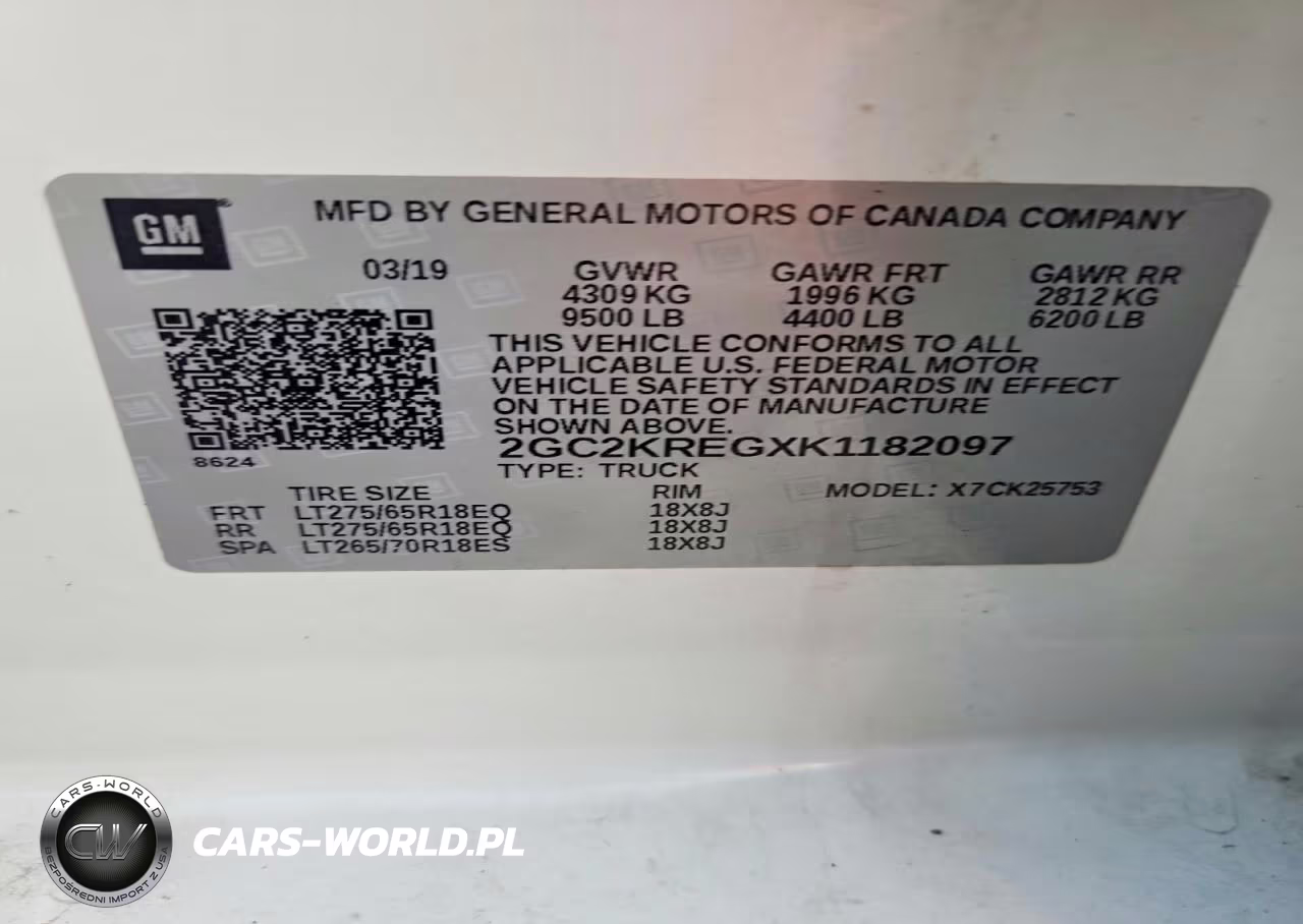 2019 Chevrolet Silverado K2500 Heavy Duty VIN:2GC2KREGXK1182097 - 12