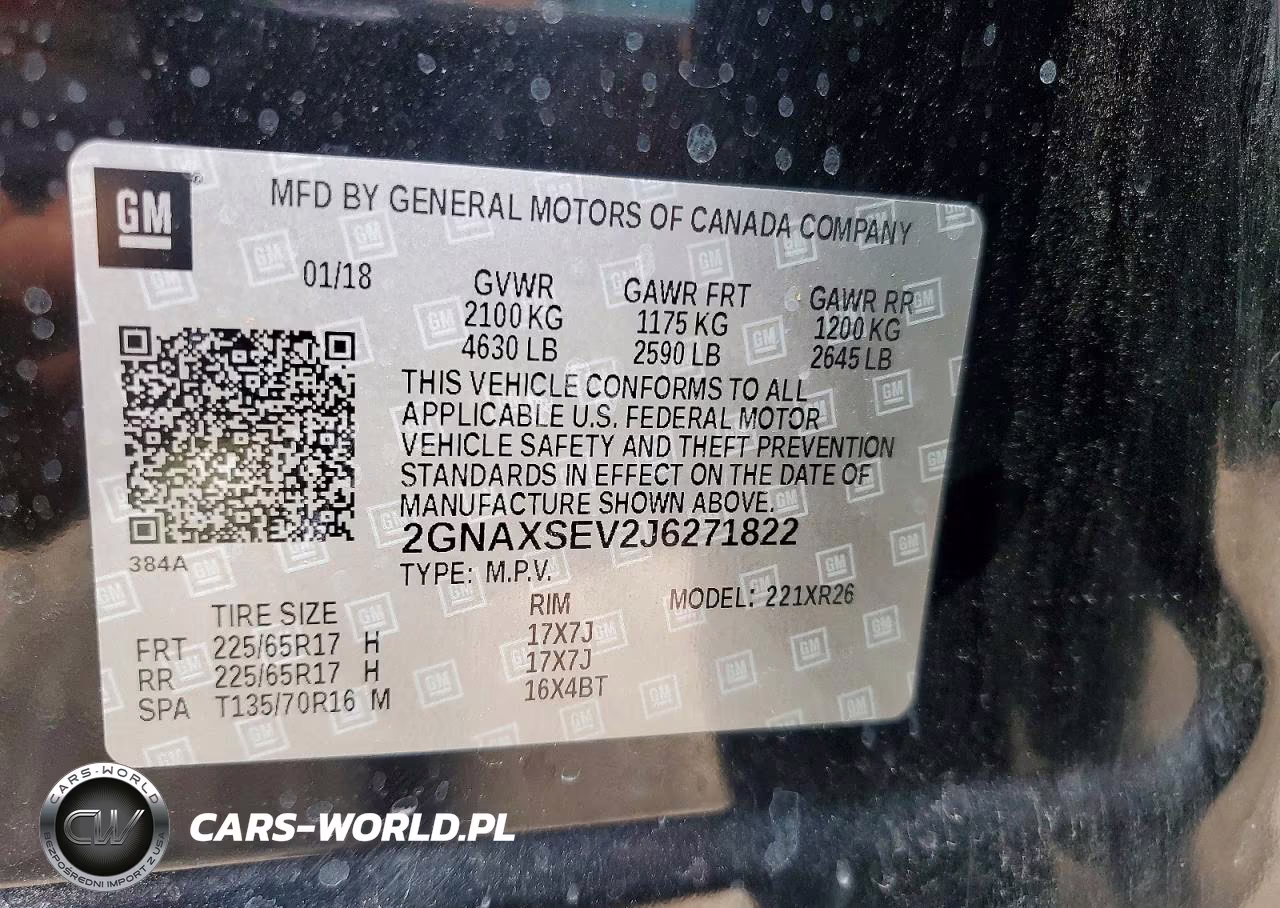 2018 Chevrolet Equinox Lt VIN:2GNAXSEV2J6271822 - 13