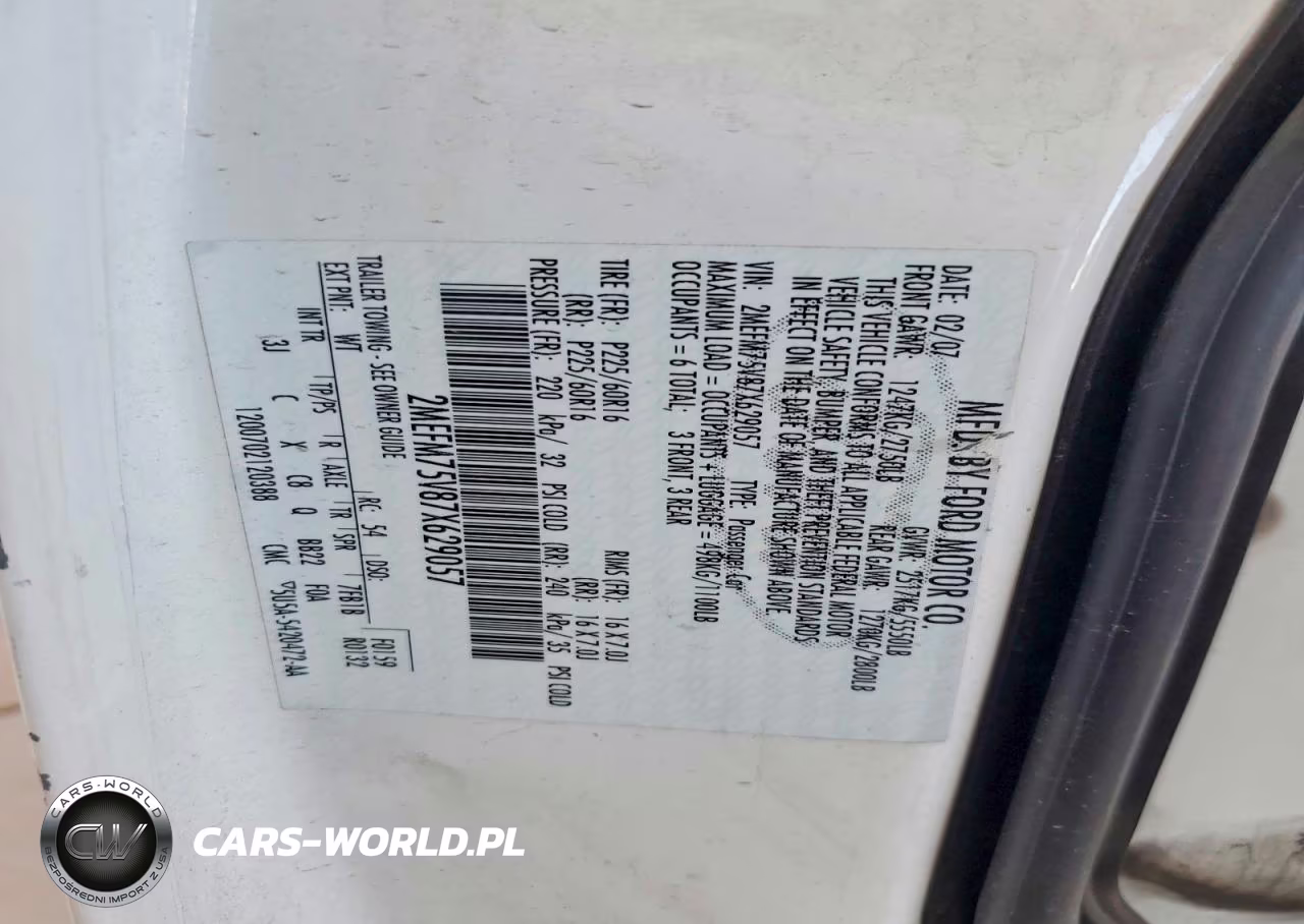 2007 Mercury Grand Marquis Ls VIN:2MEFM75V87X629057 - 12