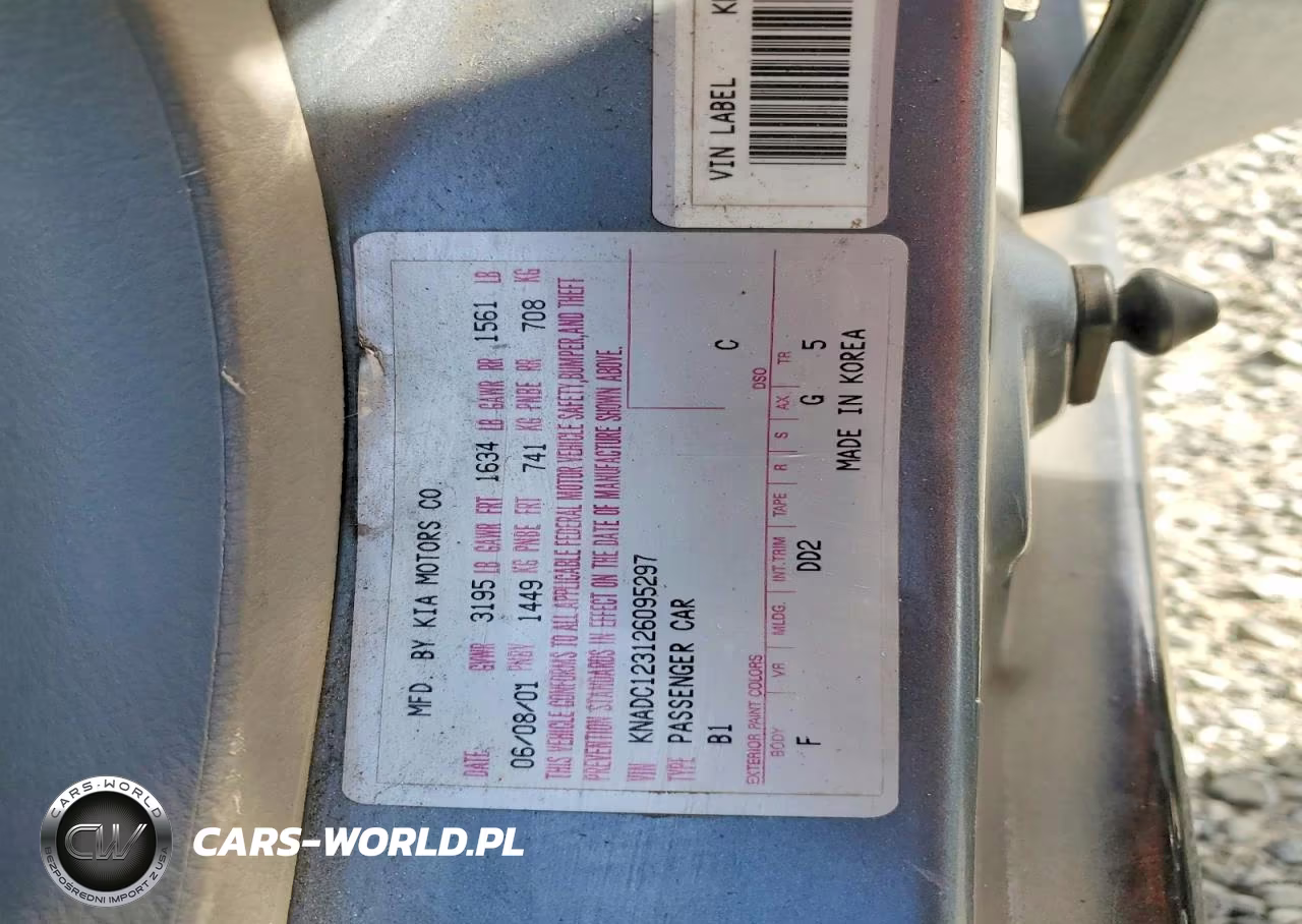 2002 Kia Rio Base VIN:KNADC123126095297 - 12