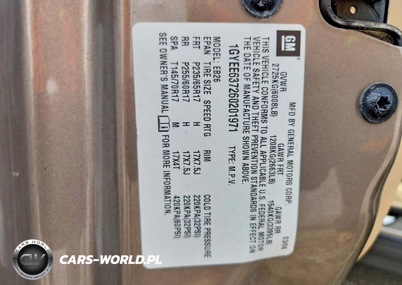 2006 Cadillac Srx VIN:1GYEE637260201971 - 12