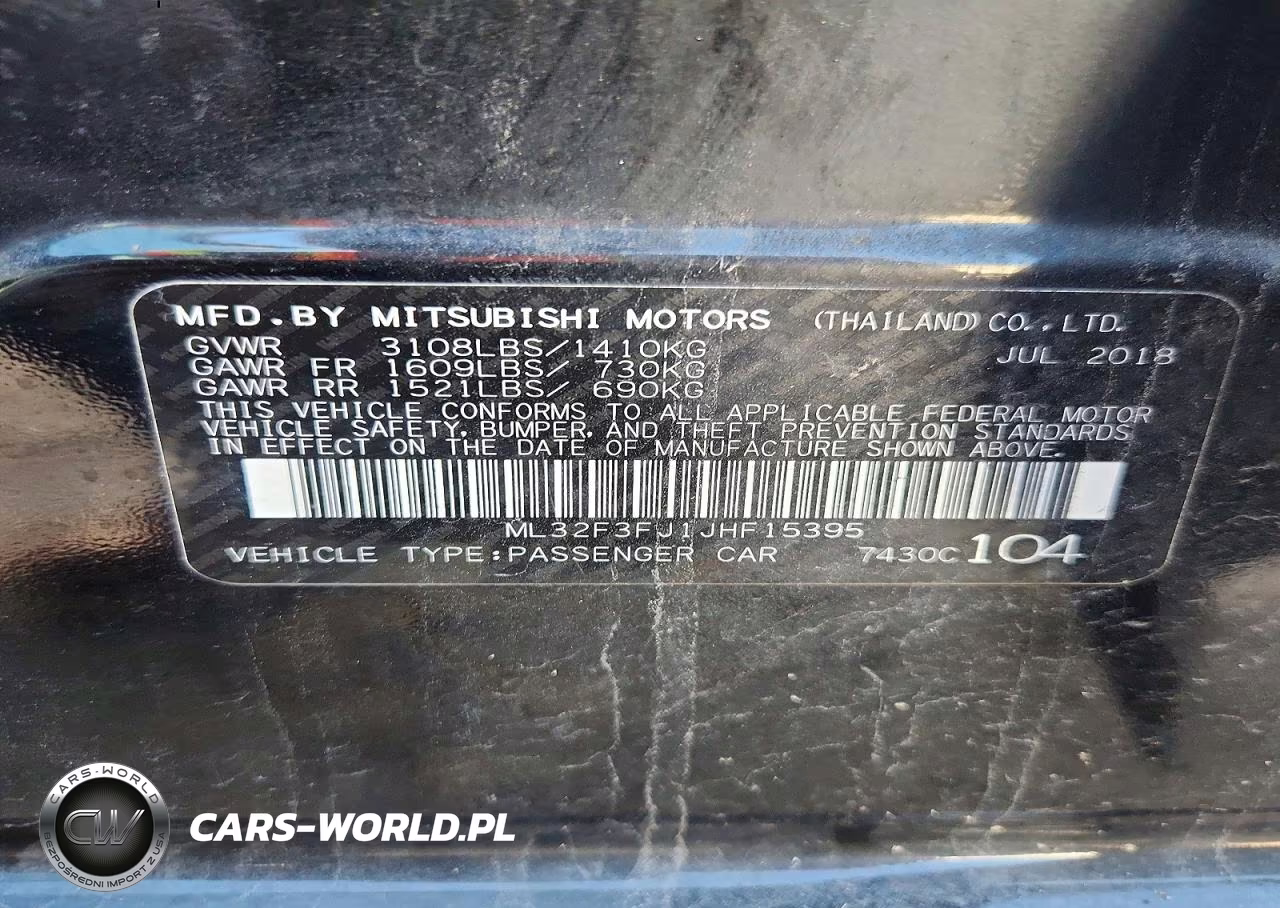 2018 Mitsubishi Mirage G4 Es VIN:ML32F3FJ1JHF15395 - 13