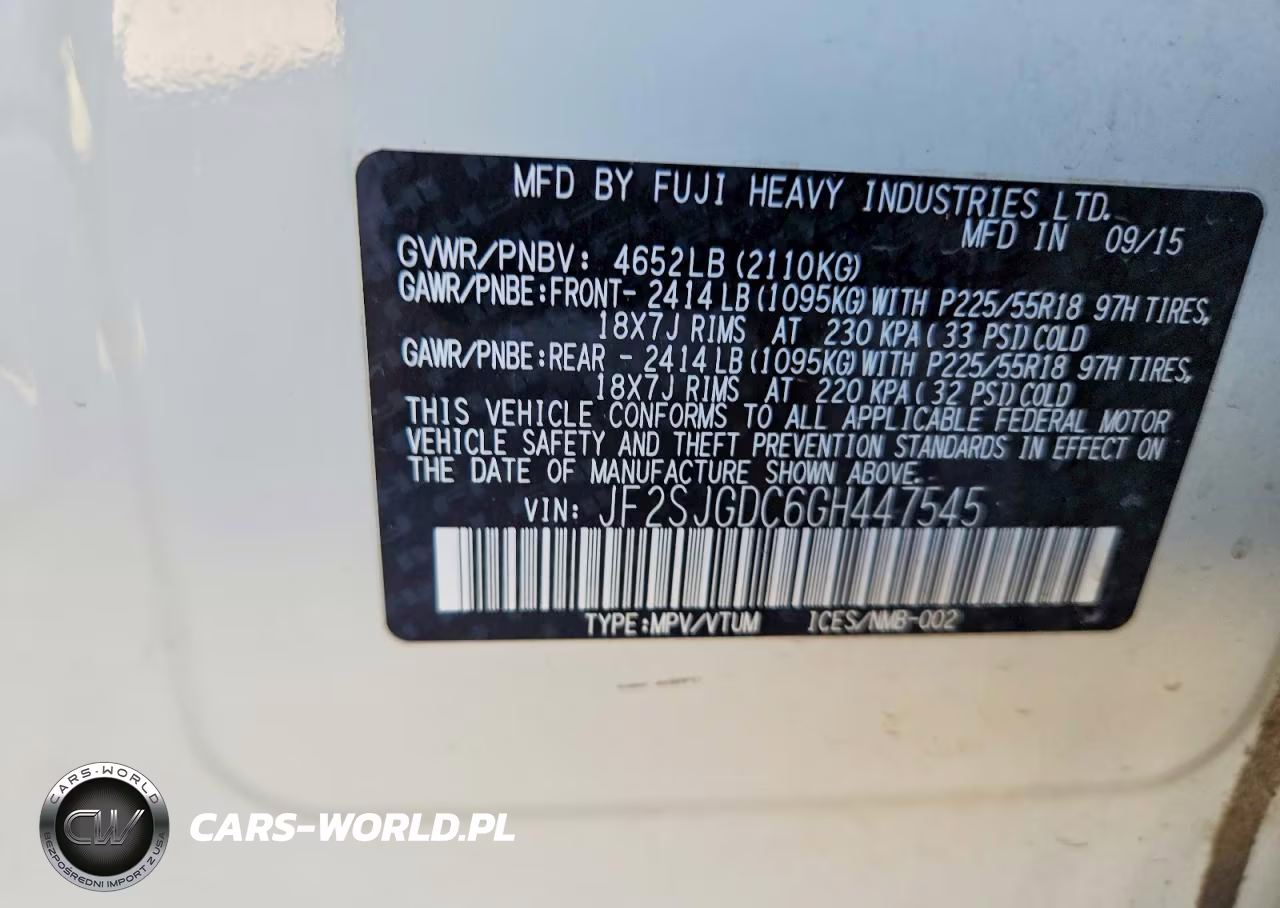 2016 Subaru Forester 2.0Xt Premium VIN:JF2SJGDC6GH447545 - 12