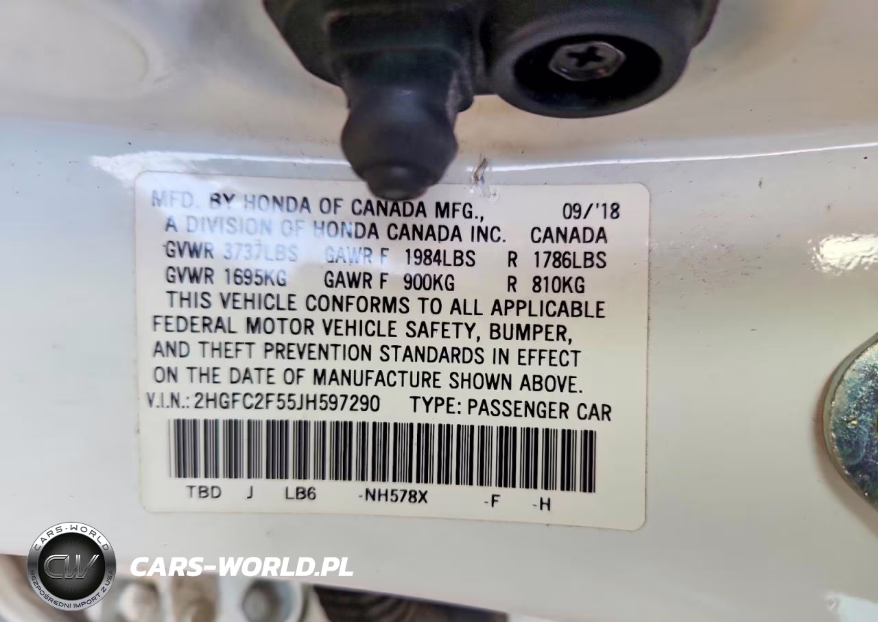 2018 Honda Civic Lx VIN:2HGFC2F55JH597290 - 12