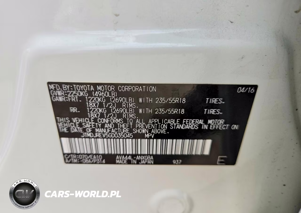 2016 Toyota Rav4 Hv Limited VIN:JTMDJREV5GD035045 - 12