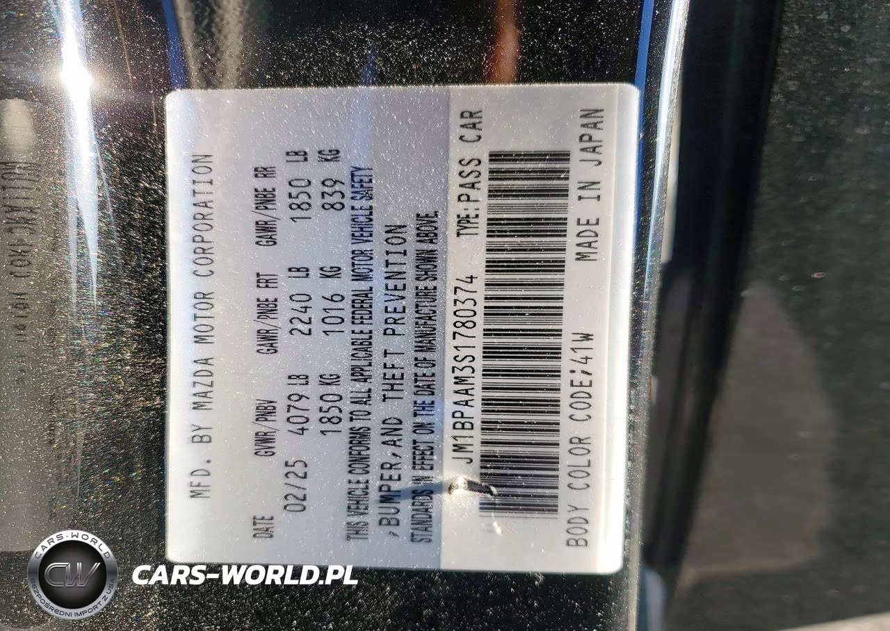 2025 Mazda 3 VIN:JM1BPAAM3S1780374 - 12