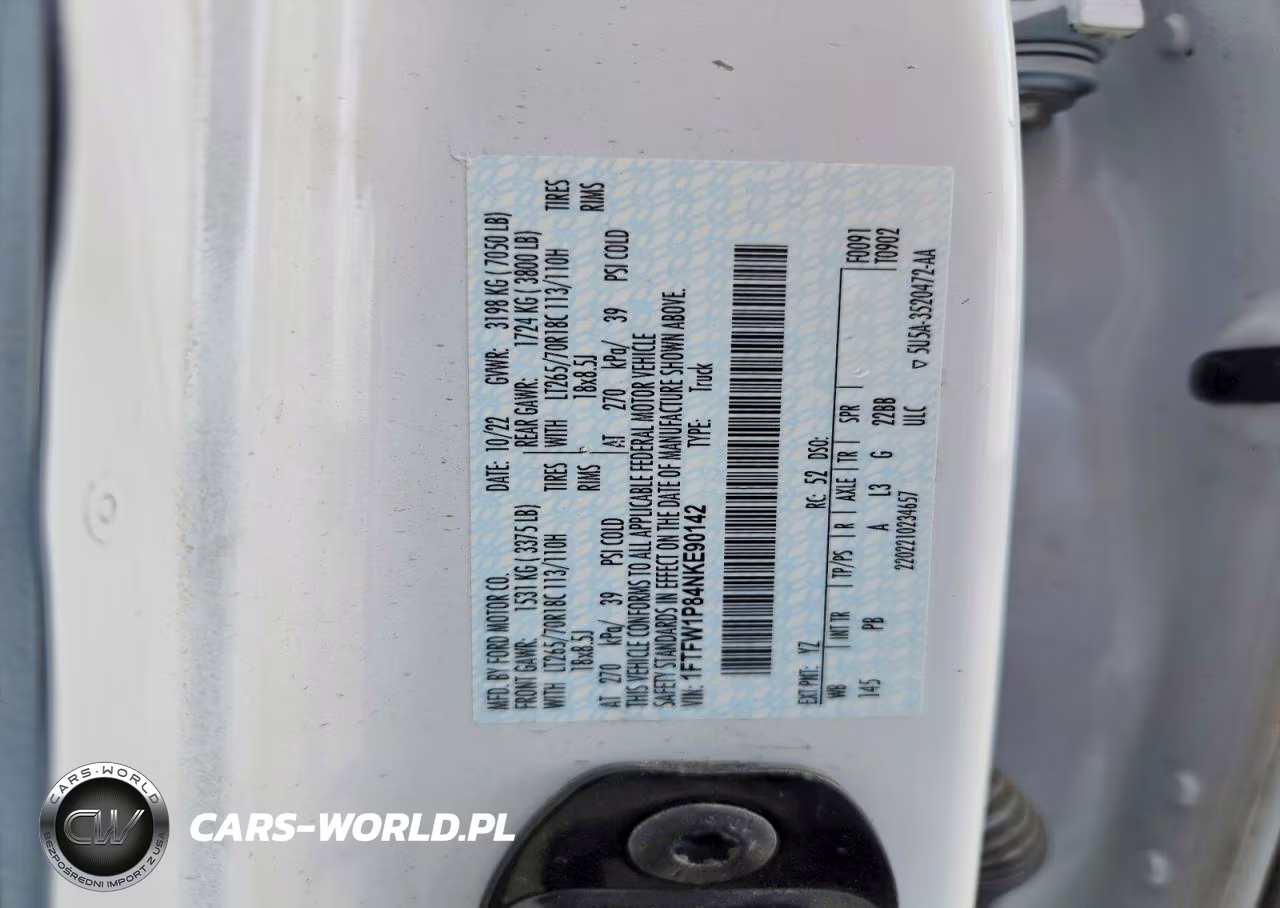 2022 Ford F150 Police Responder VIN:1FTFW1P84NKE90142 - 12