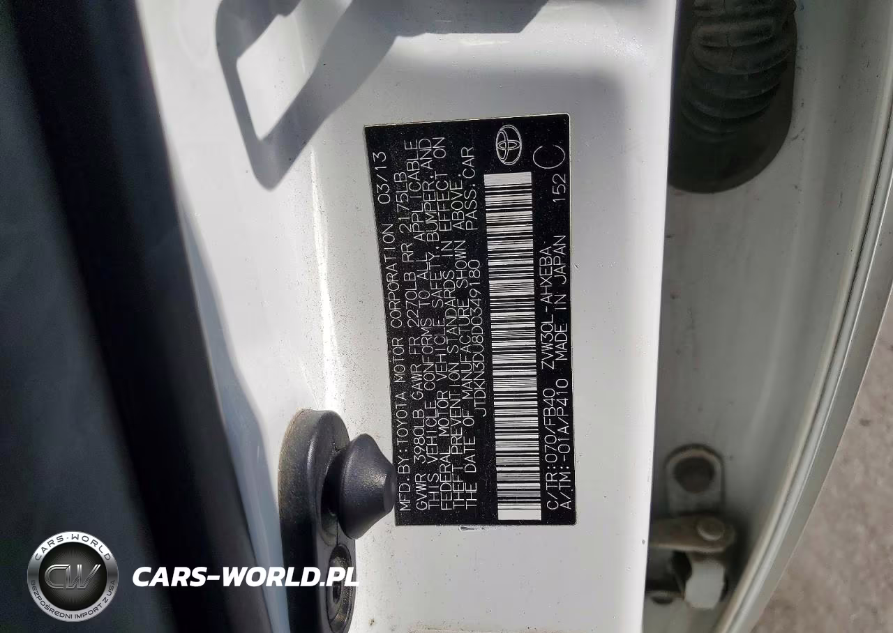 2013 Toyota Prius Three VIN:JTDKN3DU8D0349180 - 12