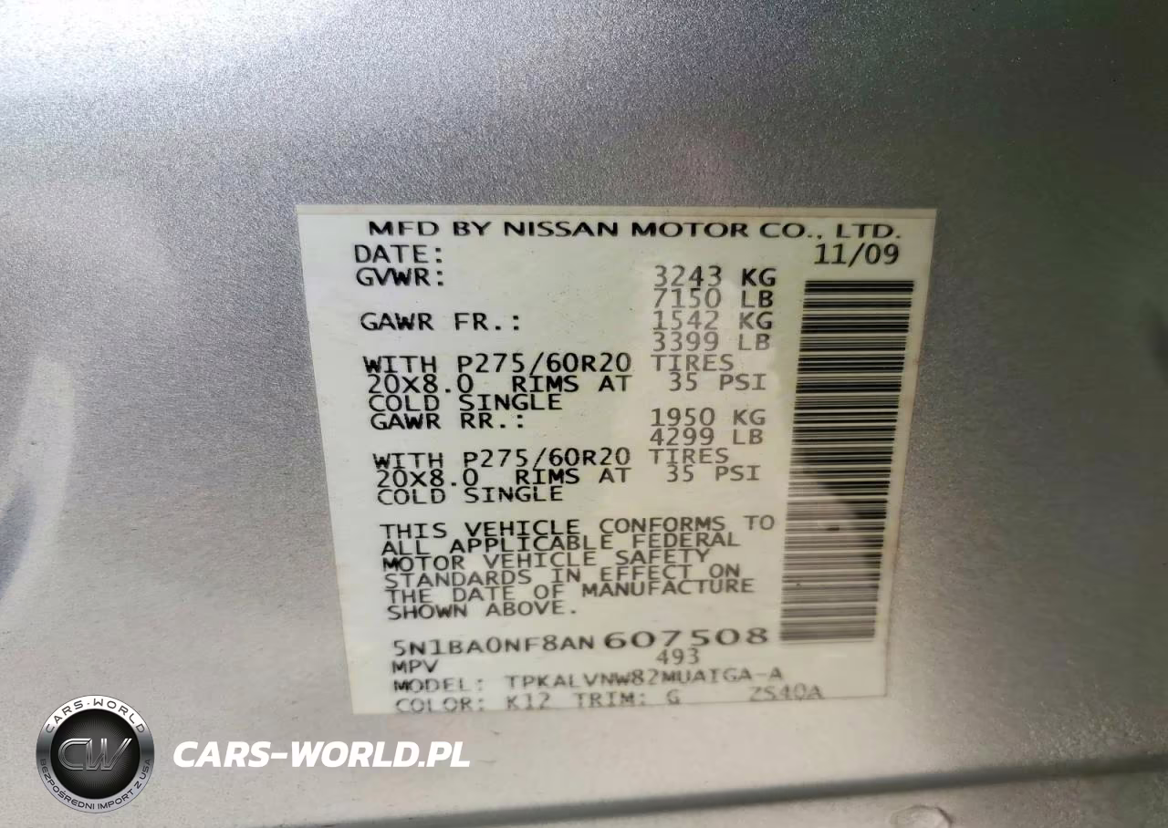 2010 Nissan Armada Platinum VIN:5N1BA0NF8AN607508 - 13