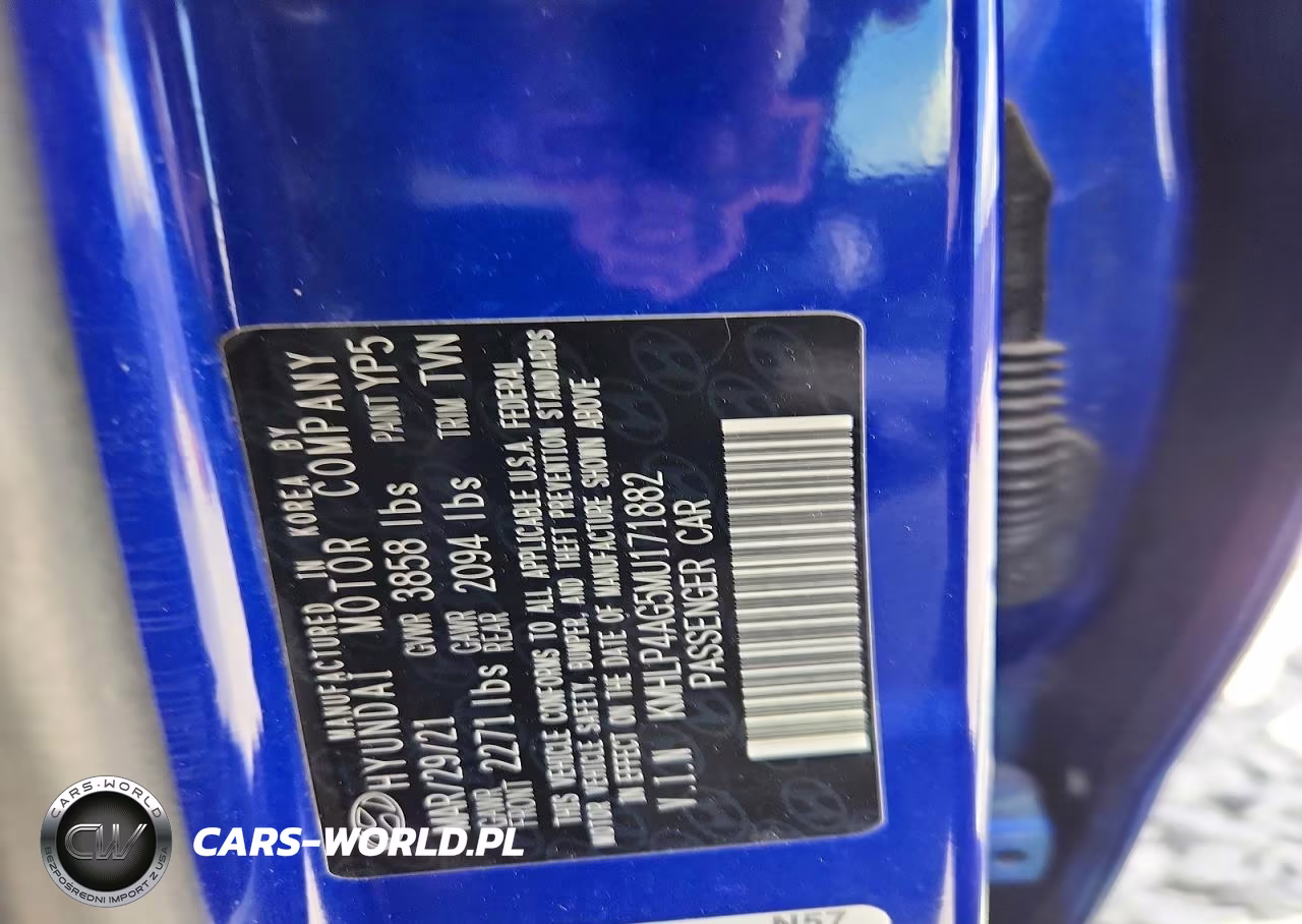 2021 Hyundai Elantra Limited VIN:KMHLP4AG5MU171882 - 12