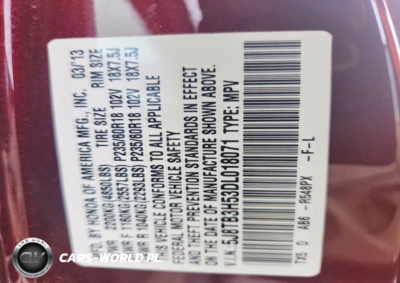 2013 Acura Rdx Technology VIN:5J8TB3H53DL018071 - 13