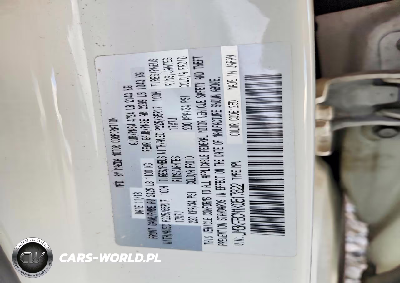 2019 Mazda Cx-5 Touring VIN:JM3KFBCM1K0517822 - 12
