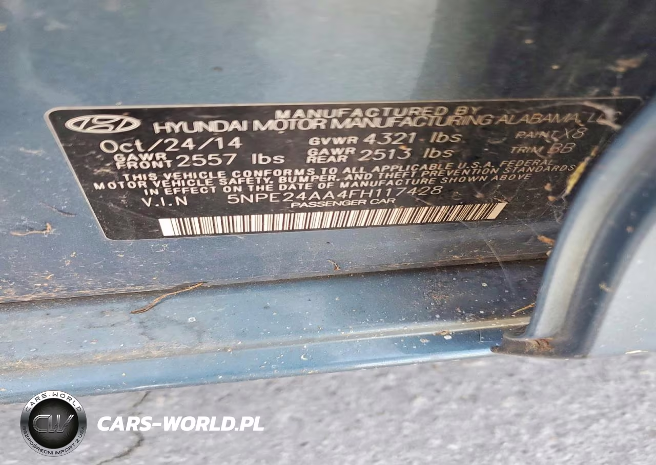 2015 Hyundai Sonata Eco VIN:5NPE24AA4FH117428 - 12