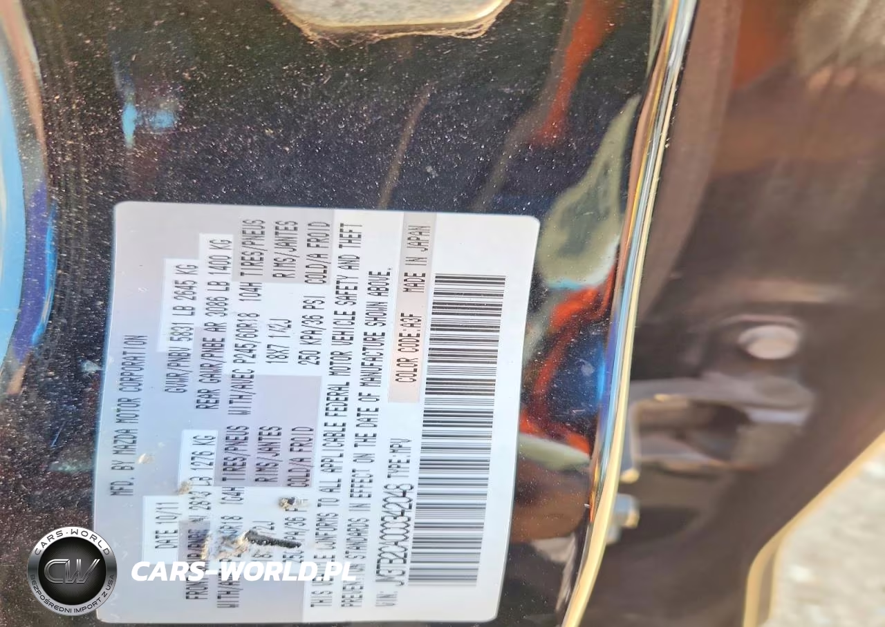 2012 Mazda Cx-9 VIN:JM3TB2CA0C0342048 - 13