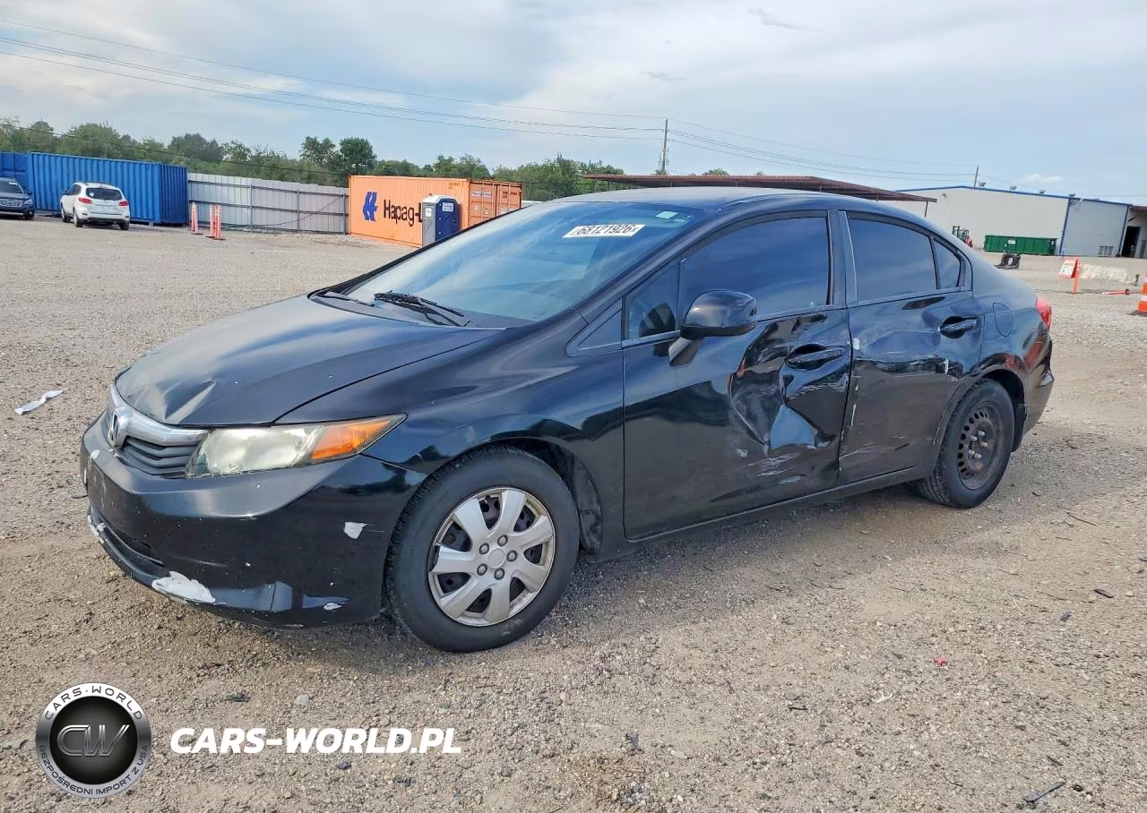 2012 Honda Civic Lx VIN:2HGFB2F54CH564061 - 1