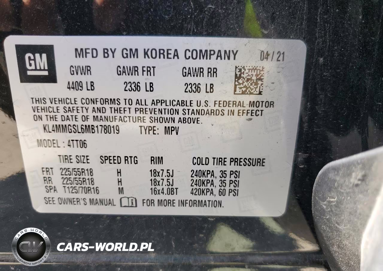 2021 Buick Encore Gx Essence VIN:KL4MMGSL6MB178019 - 12