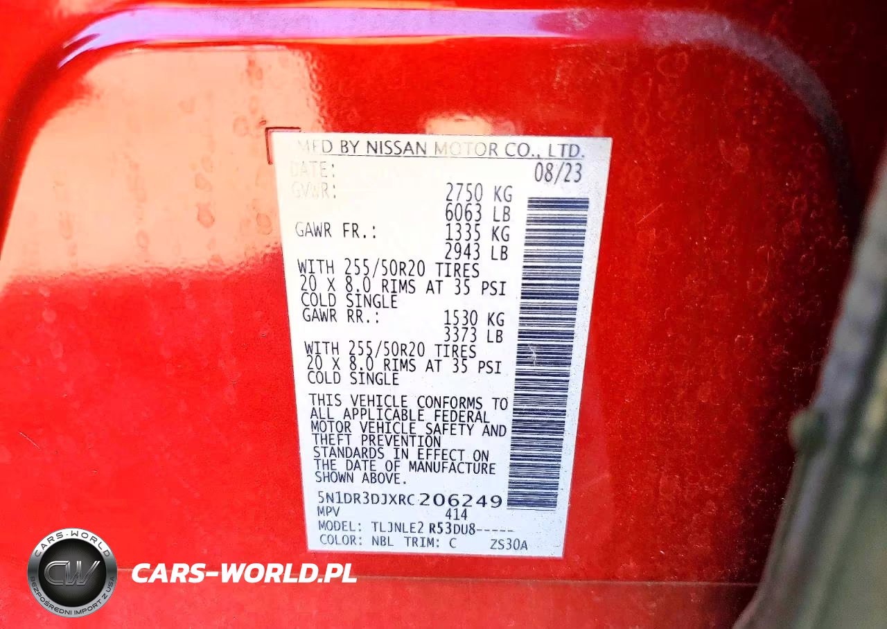 2024 Nissan Pathfinder Platinum VIN:5N1DR3DJXRC206249 - 14