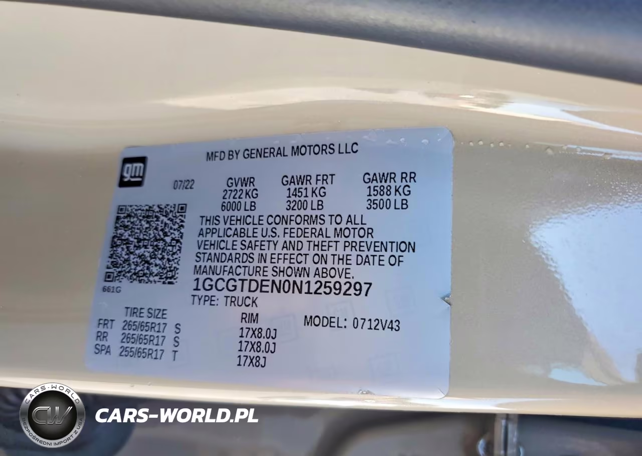 2022 Chevrolet Colorado Z71 VIN:1GCGTDEN0N1259297 - 12