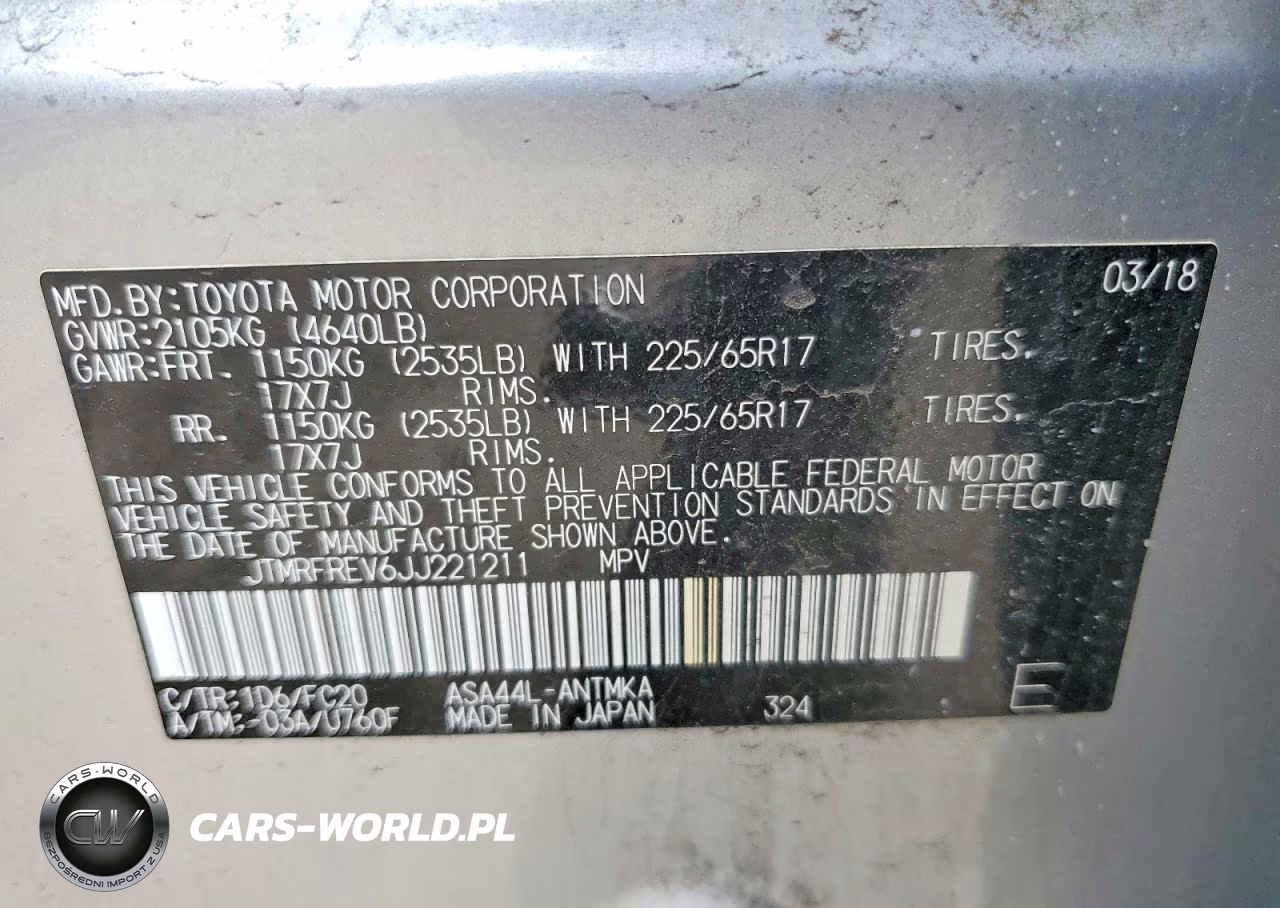 2018 Toyota Rav4 Xle VIN:JTMRFREV6JJ221211 - 13