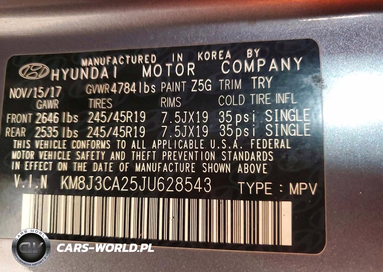 2018 Hyundai Tucson Value VIN:KM8J3CA25JU628543 - 13
